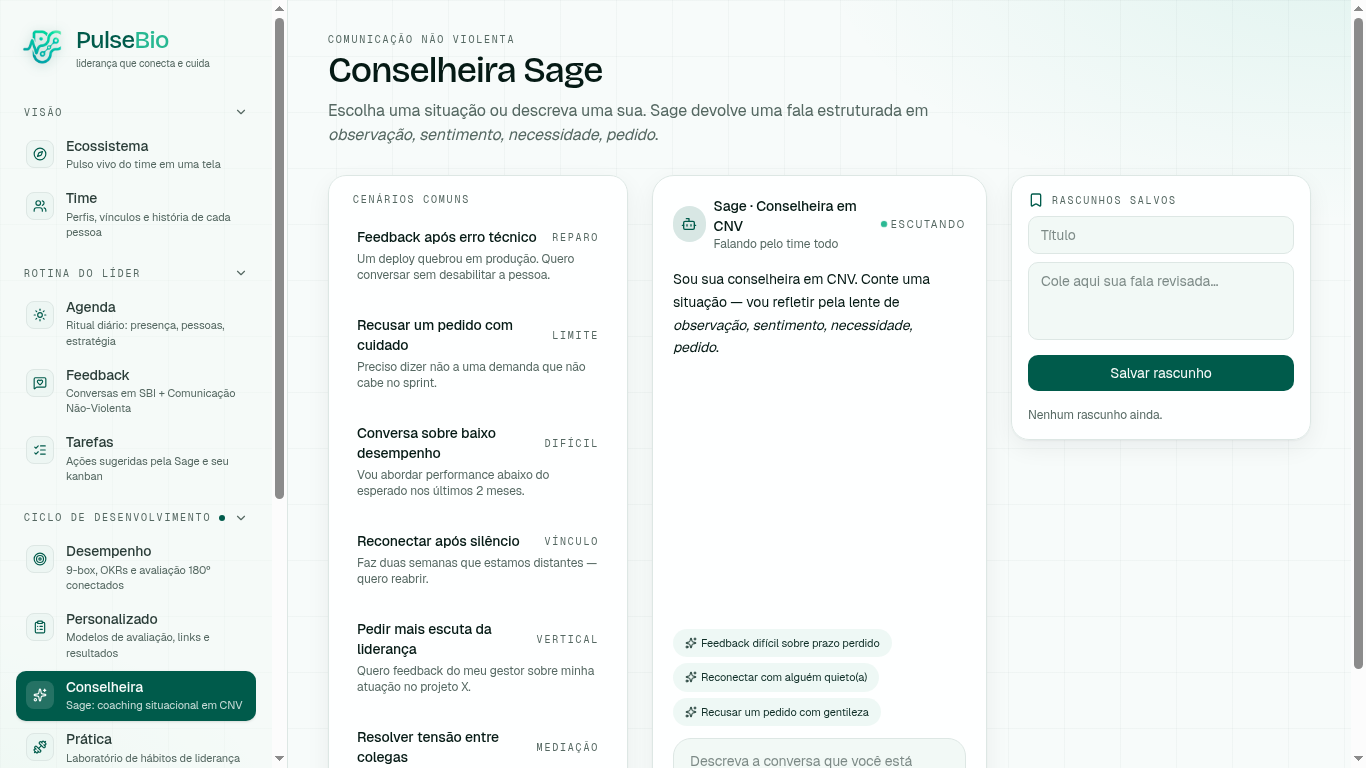 Conselheira Sage — IA em CNV